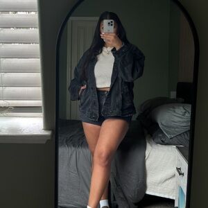 SHEIN Cream Waffle Knit Sweatshirt